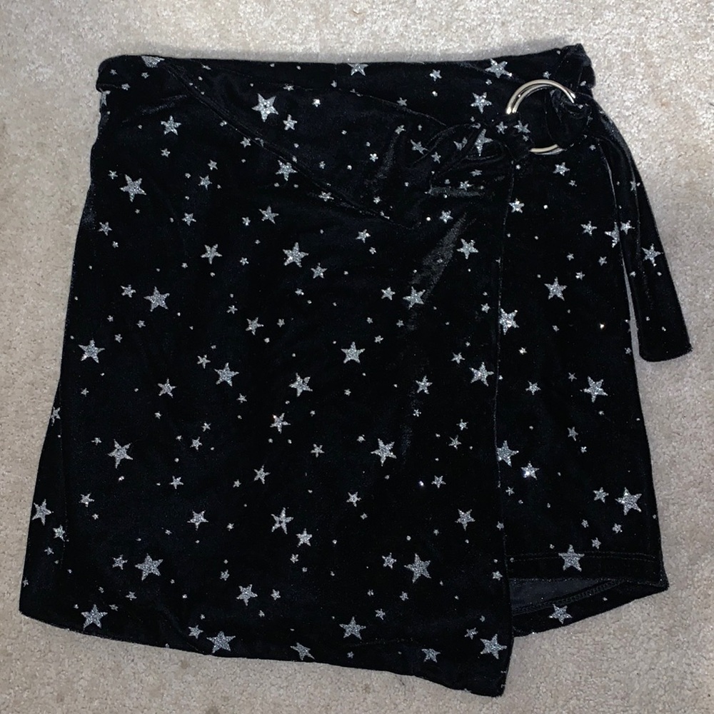Shein velvet belted star skort